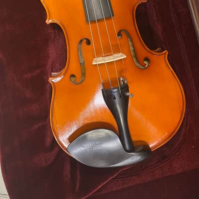 SanMarco DVA-300 16" Viola, maple flamed back, full ebony parts, E strings tuners, ebony bow and oblong case. image 2