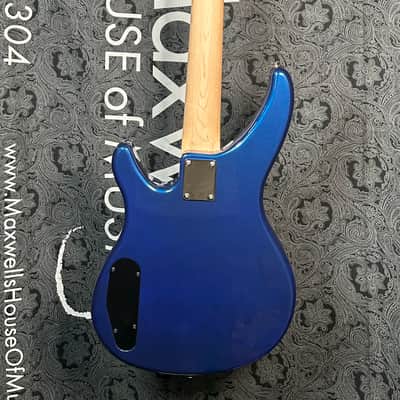 Yamaha TRBX174 DBM Electric Bass Guitar, 4-String, Dark Blue Metallic image 4