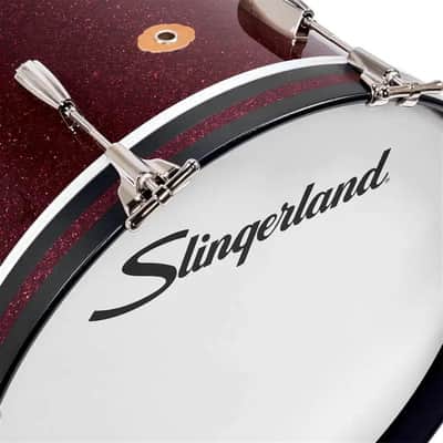 Slingerland Radio King 4pc Drum Set 24/13/16/18 Maroon Glass image 7