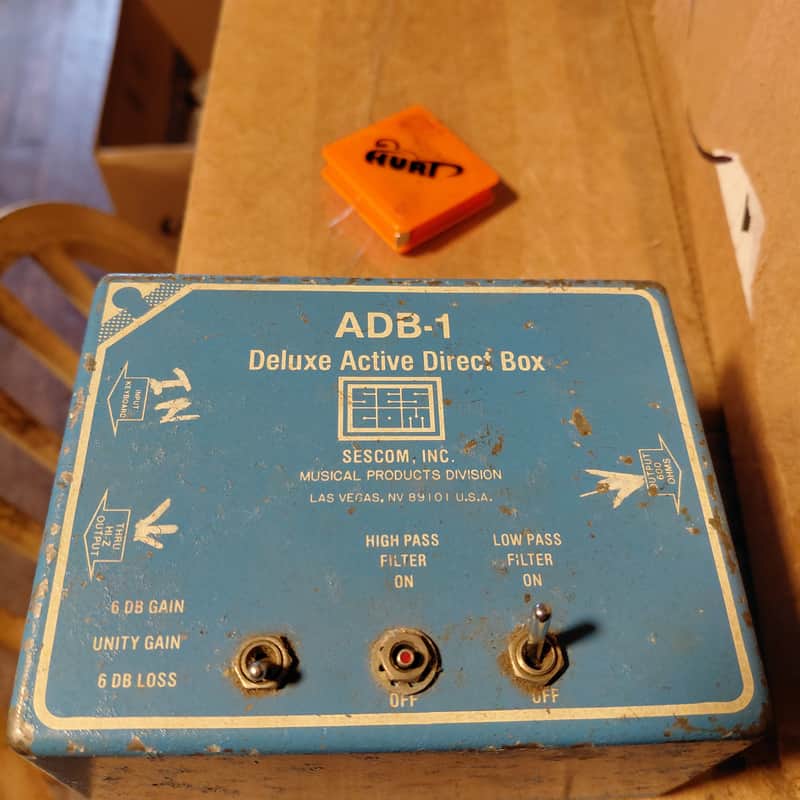 Sescom ADB-1 Deluxe Active Direct Box 70s - Light blue image 1