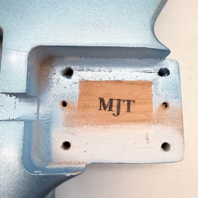 MJT Telecaster Body Alder Relic Nitro Ice Blue Metallic Light mjt6639 image 9