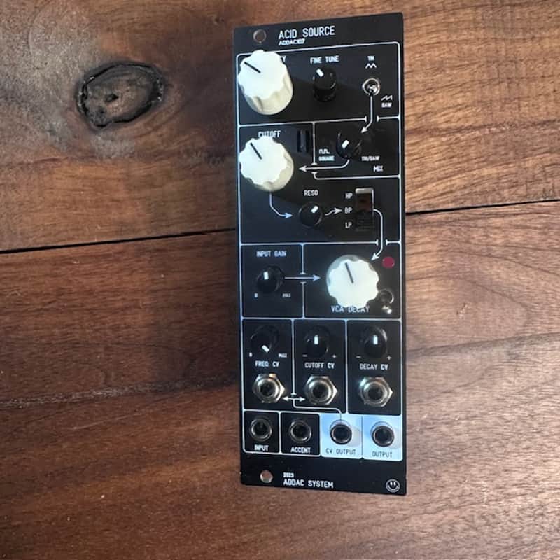 ADDAC Acid Source full synth voice black Eurorack image 1