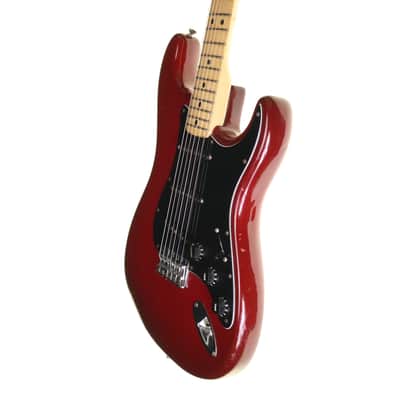 Fender 1979 Hard Tail Stratocaster Electric Guitar, Maple, Transparent Wine Red with Hard Case image 6