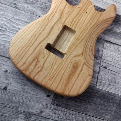 Oil Finish See-Through Northern Ash S Style Guitar Body, S Type Vintage Part Replacement Gadget,Unfinished, hsh Config image 7