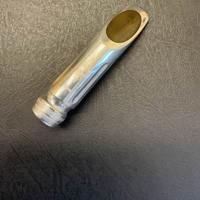 (- VINTAGE -) SELMER Short-Shank Scroll Metal C** Bb Tenor Saxophone Mouthpiece - Silver Plate image 2