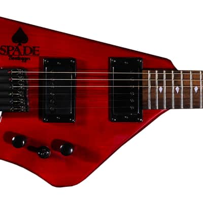 Bootlegger Guitar  Spade Gibson Scale 24.75 Headless Guitar With Case 2022 image 4