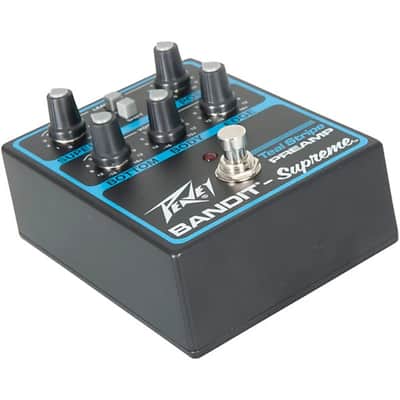 Peavey Bandit Supreme Teal Stripe Preamp Pedal image 6