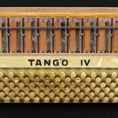 Vintage Hohner Tango IV Piano Accordion Pearl Red w/ Case Made in Germany image 8