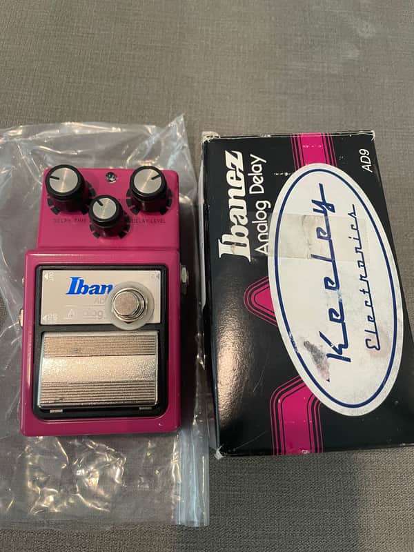 Keeley Ibanez AD-9 Analog Delay with Mod 2010s - Hot Pink image 1