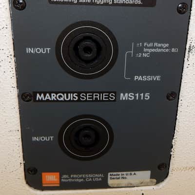 JBL MS115 Marquis series professional pa speakers PAIR image 9