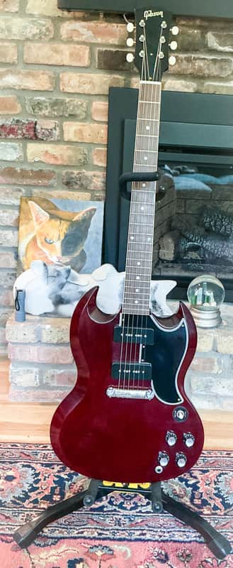 Gibson 1963 Custom 63 SG 2020 - Red Cherry VOS (5 lbs 12 0z) image 1