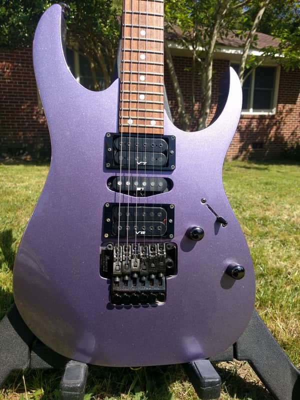 Japan Ibanez RG470 90's Purple Metallic RG Setup Plays & Awesome