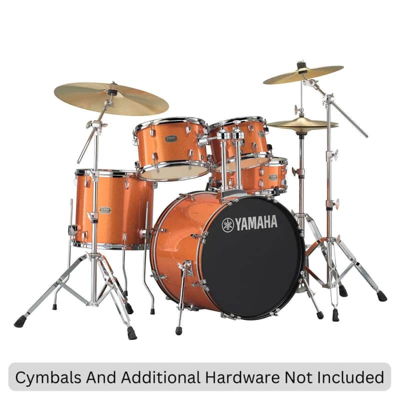 Yamaha Rydeen 5-Piece Shell Pack - 20 inch Bass Drum (Orange Glitter) image 1
