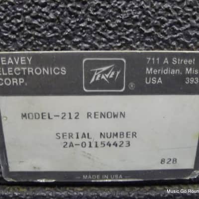 PEAVEY RENOWN 212 Solo Guitar AMP - Amplifier 450 WATT FX FAST SHIPPING! COMBO image 10