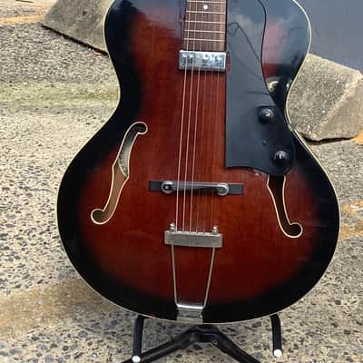 Aria Pro II FA-50E 1999 Brown Sunburst Hollow Body Electric Jazz Guitar image 1