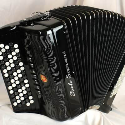 NEW Black Paolo Soprani Internazionale Chromatic Button Accordion C System LMM 72 96 image 1