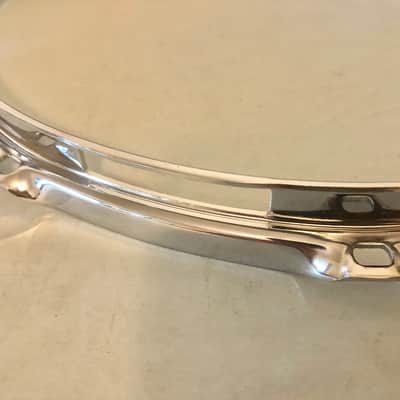 Set of DW Design Series 14” Hoops 10 Hole Snare Drum, Chrome, Workshop, 2.3mm Rims image 7