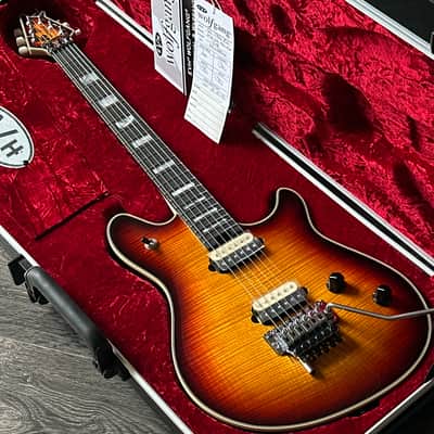 2020 EVH Wolfgang USA 5A Flametop Block Inlays Ebony Fretboard image 9