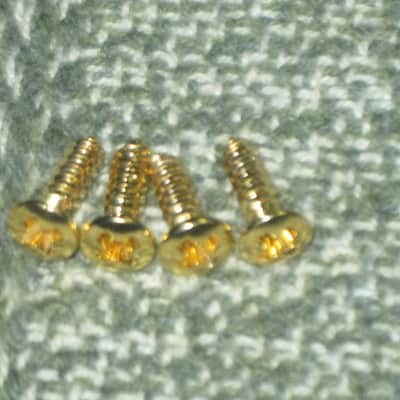 lightly used (lightly relic'd) genuine Gibson PRJP-010 Black Plastic Jack Plate for Les Paul + very clean gold screws (clean or used silver finish screws available upon request) [1990s - 2020s (specifically from 2008)] image 16