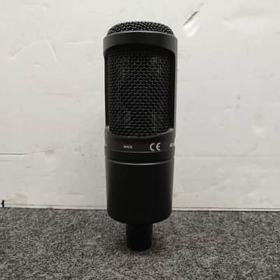 Audio-Technica AT2020 Large Diaphragm Cardioid Condenser Microphone 2010s - Black image 2