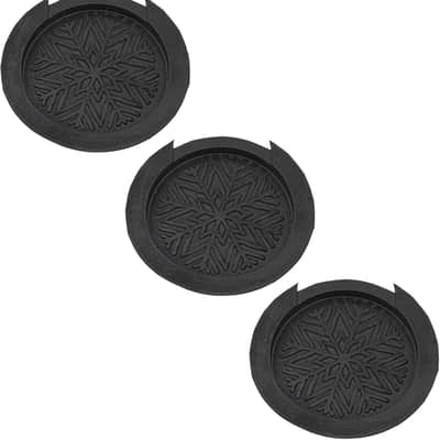 Guitar Soundhole Cover Rubber Guitar Sound Hole Cover Compatible with Acoustic Guitar (Black) image 1