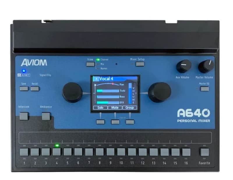 Aviom A640 Personal Monitor Mixer NEW - BLUE image 1