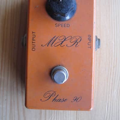 vintage script MXR Phase 90 made in 1975 effects pedal for guitar image 1