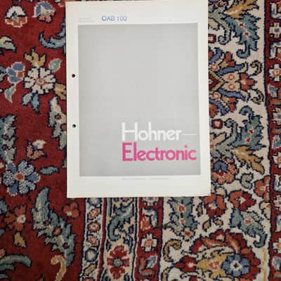 Hohner OAB 100 Schematics/Service Manual/Service Notes image 3