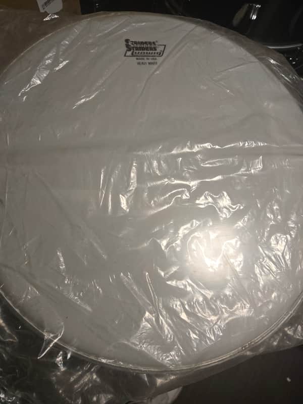 Ludwig Striders 15" Heavy White Drum Head 1980s - Smooth White image 1