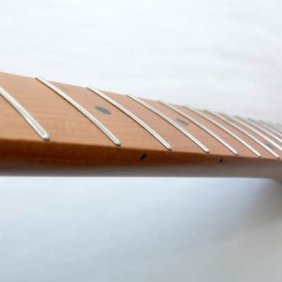 STAINLESS STEEL FRETS / Stratocaster Guitar Neck /Roasted, Vintage Style image 8