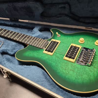 1989 Andy Farrell EVH Eddie Van Halen Signature British Racing Green Burst British UK Custom Shop Boutique Luthier Masterbuilt Master Built Electric Wolfgang Guitar Pre-Music Man Pre-Peavey PRE-PRODUCTION PROTOTYPE image 1
