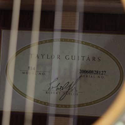 2006 Taylor 814 Grand Auditorium Acoustic Guitar w/OHSC image 21