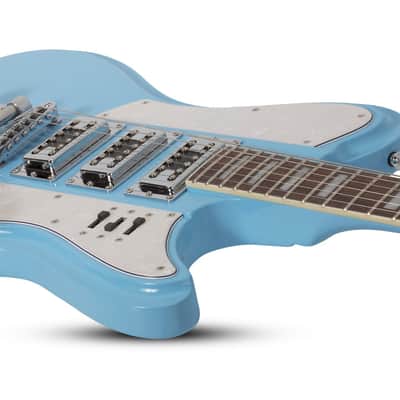 Schecter Ultra-III Electric Guitar. Vintage Blue (VBLU) image 14
