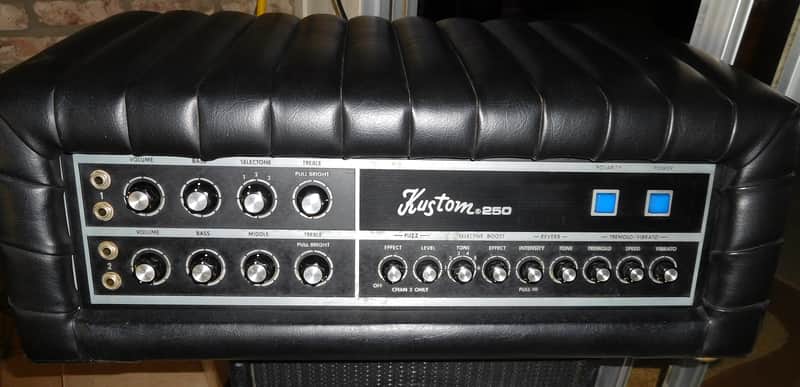 Vintage 1972 Kustom K250-4 Solid State 250 Watt Tuck & Roll Head! image 1