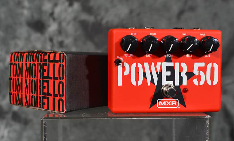 MXR Tom Morello Signature Power 50 Overdrive Pedal w Patch Cable & FREE Same Day Shipping image 1