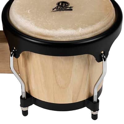Latin Percussion LP Aspire 6 3/4 - 8" Bongo - Oak Natural Black (LPA601-AW) image 4