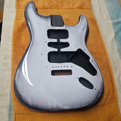 Wilhelm Guitars Custom Handmade HH Super Strat Solid Body Electric Guitar "Black Frost" image 21