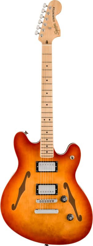 Squier Affinity Series Starcaster Deluxe Sienna Sunburst image 1