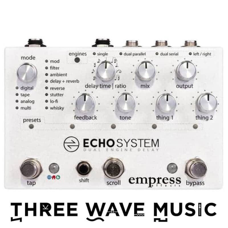 Empress Effects Echosystem - Dual Delay Pedal [Three Wave Music]