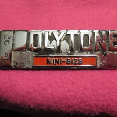 vintage Polytone metal logo for MINI-s12B mini-brute S12L baby brute amp amplifier image 11