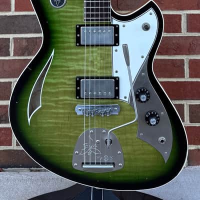 Novo Miris JHH Dealer LTD, Cat's Eye Burst, Flame Maple Top, Swamp Ash Body, Lollar Low Wind Imperial Pickups, Novo Deluxe Gig Bag image 2