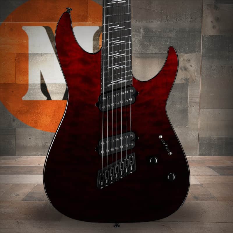 Schecter Reaper-7 Elite Multiscale 7-string Electric Guitar - Blood Burst (2182) image 1