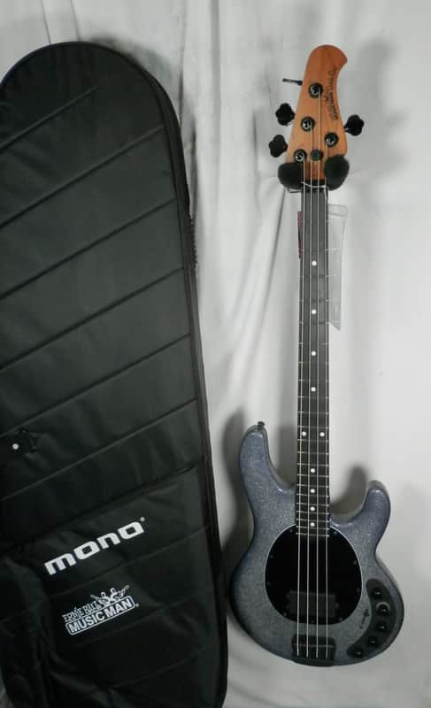 Ernie Ball Music Man Starry Night Dark Ray 4-string electric bass with case *Demo* image 1