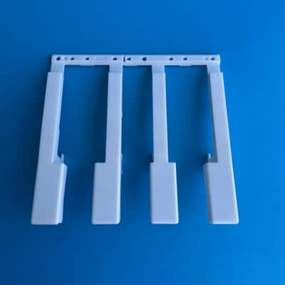 CASIO LK-100 LK-110 LK-42 Lighting Keyboard Part: White Keys [C-E-G-B] 4-Key Set image 3