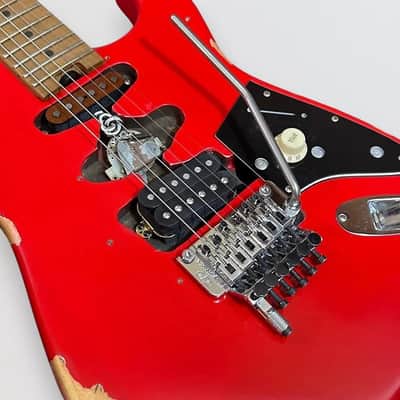 EVH Frankenstein "Frankie" Relic Electric Guitar - Red image 5