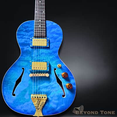 Gibson Memphis ES-335 Dot 2018 Blue Burst Left Handed | Reverb