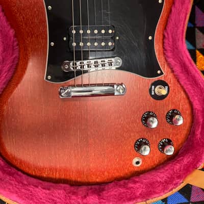 Clean 🧼 Gibson SG Crescent Moon Inlays 2002 Worn Cherry 🍒🍒 image 23
