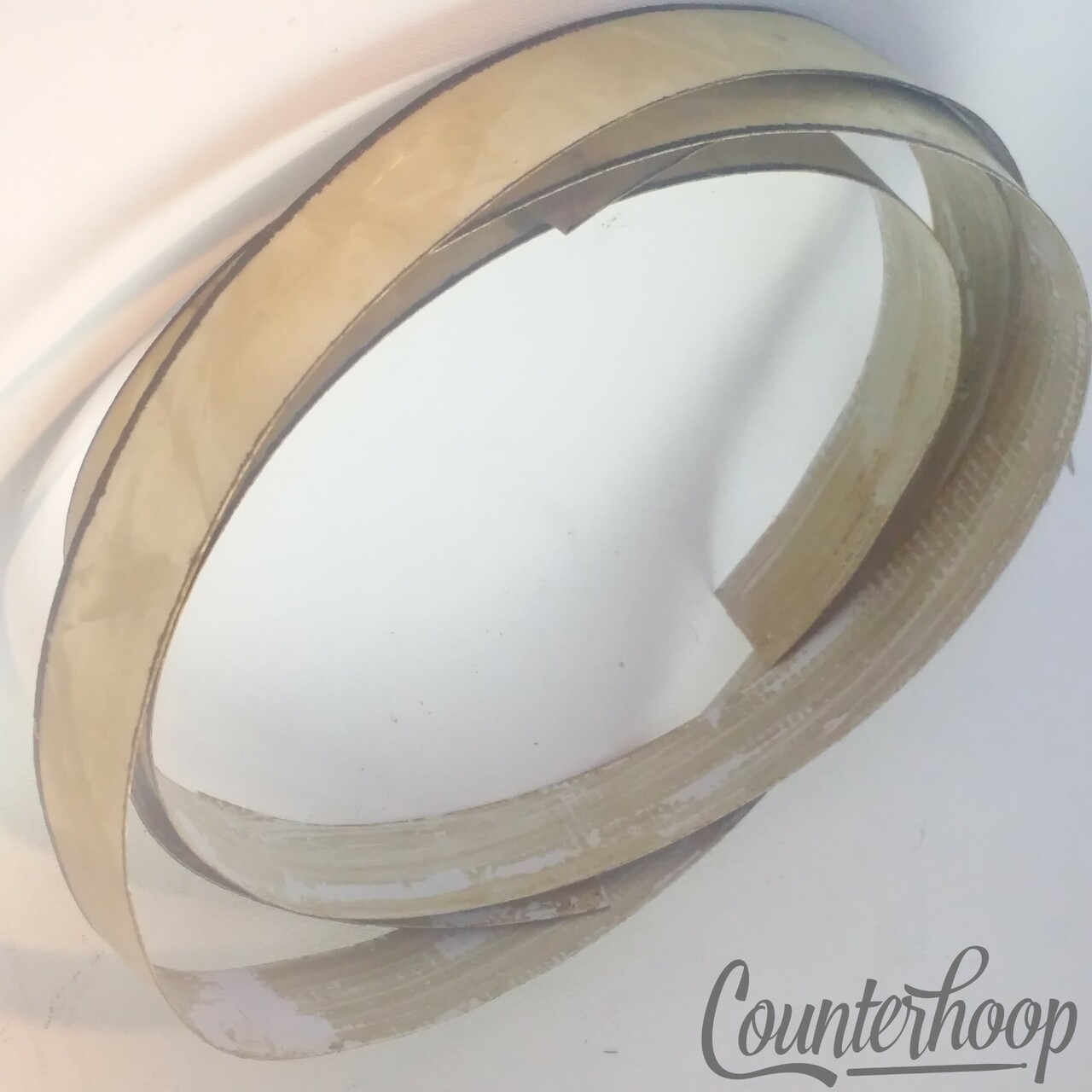 Gretsch WMP White Marine Pearl 20"-22"Bass Drum Hoop/Rim Inlay Wrap Broadkaster — main photograph