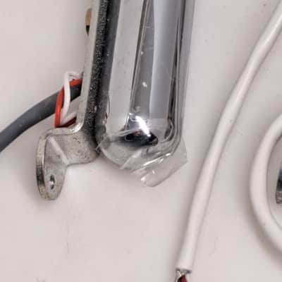 Danelectro-style Lipstick Pickup Unbranded Set of 2 - Chrome - NOS Unused image 3