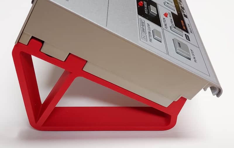Red Color 30 Degree Angled Custom Made Stands For Roland Boutique TR-06 TR-08 TR-09 Drum Machine Synthesizer Sound Module - Made in USA image 1